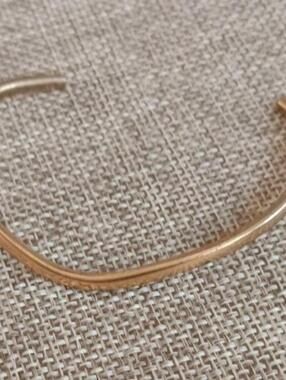 Sergio Lub Signed, Handmade "Golden Love Wave/Rainbow Wave" Cuff Bracelet